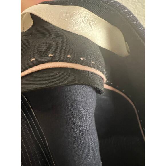 BOSS Hugo Boss Tiluna Navy Pinstripe Wool Trouser Dress Pants Size 4 - Picture 11 of 11